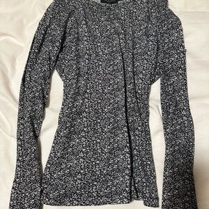 Rag & Bone Black and White Floral Blouse